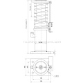 YH52/175 Сторона масляного буфера лифта ≤1,6 м/с